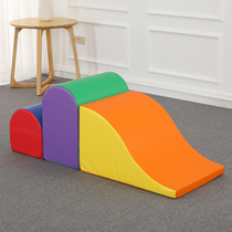 Etag Early teaching children Sensory Training Soft Bag Semi-circle Climbing Combination Indoor Physical Fitness Climbing Slide Software Teaching Aids