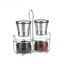 Douyin office with shelf stainless steel pepper grinder seasoning bottle pulverizer pepper grinding