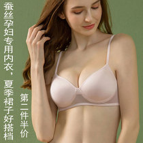 Maternity underwear Pregnancy special summer ultra-thin section sleep gathered anti-sagging bra Bra female comfort early