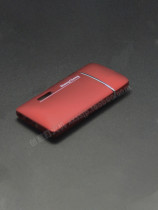 Metal windproof lighter creative personality slim electronic inflatable lighter for men and women