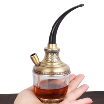 Hookah pot Full set hookah bucket Cigarette bag bucket pot Filter nozzle accessories Tobacco bucket hookah tube smoke pot dual-use