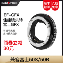 Meritocratic EF-GFX switching ring Canon lens to turn Fuji GFX50S R 100 in picture-amplitude camera switching ring