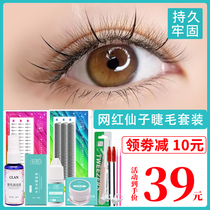 Grafting false eyelash fairy fishtail combination set yourself to take long-lasting super soft novice tools full set of natural simulation