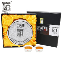 Hunan Anhua Black Tea Baisha Creek flower Roll tea 2013 thousand two tea cake gift box Alpine old black tea send tea knife