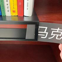 Library reading room punch-free cabinet rack category metal identification card guide signage classification supermarket buckle
