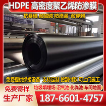 HDPE high density polyethylene impermeable membrane pig farm septic tank biogas tank black film landfill geomembrane