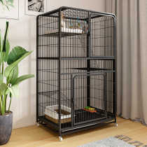 Cat cage Villa luxury cat cage Household indoor with toilet one large free space can put cat litter basin