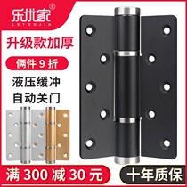 Security door invisible door hinge hydraulic damping buffer automatic closing door closer multi-function hidden door spring hinge