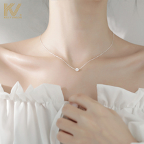 925 sterling silver pearl necklace female ins simple cold wind net red niche light luxury clavicle chain 2021 new