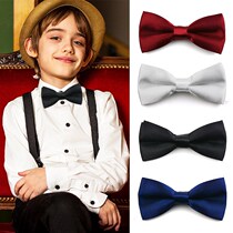 Childrens bow tie boy solid color Korean tide student baby children show red black bow girl collar flower
