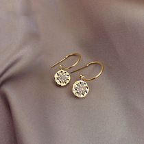 Eight star earrings female senior sense light luxury earrings 2021 New Tide temperament earrings 925 sterling silver silver