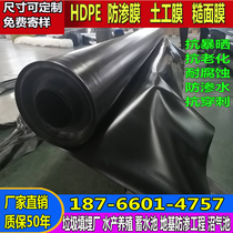 HDPE geomembrane High density polyethylene film Pig farm septic tank black film Breeding film Landfill seepage film