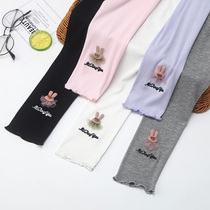 Girl Beats Bottom Pants Summer Thin out of Modale Child long pants Thunderpants Thunder baby Anti-mosquito 7-minute pants