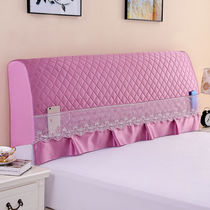 Bed head cover dust cover cotton padded soft bag European protective cover modern simple bed back cover