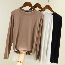 Pregnant women base shirt Spring and Autumn New modal long sleeve round neck Joker T-shirt long Korean version of loose autumn