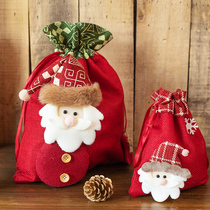 Christmas gift bag gift bag apple bag Pingan fruit bag box Christmas decoration socks childrens gift bag