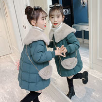 Girls cotton-padded clothes 2020 new foreign style winter clothes children padded cotton-padded jacket winter down cotton-padded jacket coat Korean children's clothing
