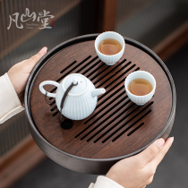 Tea tray Household small tea sea Simple dry bubble table Bamboo tea house Water storage tea table Round large tea tray Tea tray