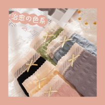 INS Underwear Lady Pure Cotton Antibacterial Full Cotton Love Conditioning Teenage Girl Cute Fashion Bursting Short Skin-knickers Women Pure Desire
