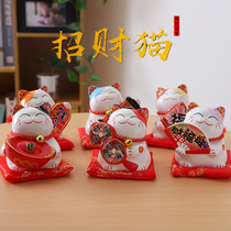 Wealth cat ornaments small ceramic piggy bank home living room shop opening desk porch creative gifts