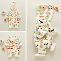 Baby clothes outgoing one-piece clothes ultra cute for 100 days Mens baby spring clothes Harvest full moon toddler Spring and autumn suit