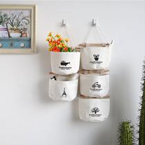 Minus 2 cloth art collection bag Dormitory Hanging Bag Wall Hanging Door Rear containing hanging bag wall suspended wall-mounted storage bag