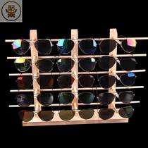 Solid Wood glasses display stand display decoration props high-grade sun glasses sunglasses creative counter decoration storage bracket