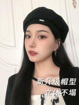 Beret female autumn and winter Korean thin big head Wai Joker octagonal spring autumn painter hat Net red ins tide cool