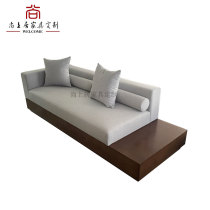 New Chinese-style sales office negotiation sofa tea table combination high-end club business leisure reception card seat table and chair customization