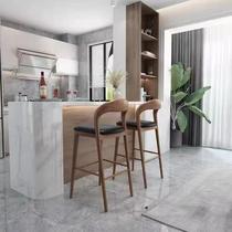 Nordic creative backrest bar chair front desk casual cafe high chair stool modern minimalist home bar chair