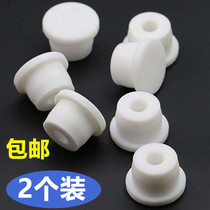 2-pack silicone plug hole plug head basin Wash basin water plug Pool overflow hole water plug Stainless steel decorative plug