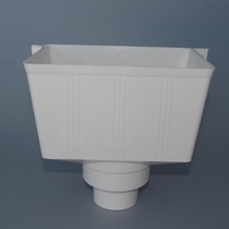 Square funnel square pvc drainage pipe pvc water bucket rainwater bucket Rainforest water bucket 50 75 90 1