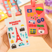 Luggage tagging anti-loss check-in tag name tag tag bag anti-loss boarding suitcase identification plate brigade