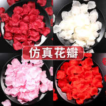 Proposal rose simulation petals hand flower romantic birthday bed wedding wedding wedding room decoration fake flower