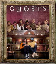 English opera ancient house old friends ghost house happy to send Ghosts1-2 season Chinese and English posters