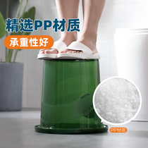 Camellia portable bucket bucket household water storage plastic bucket small large round bucket thick handle laundry bucket bath tub tub