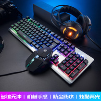 E-sports mechanical keyboard green axis black axis tea axis red axis game dedicated desktop laptop computer office wired external lol peripheral 104 typing levitation Light Adjustable e-sports set