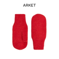 ARKET Childrens wool Alpaca Mittens Red new product 0756119001