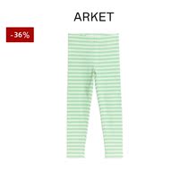 ARKET girl cotton striped tight fit pants elastic underpants 2022 spring new product 0942823016