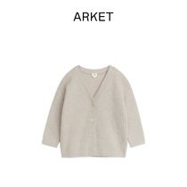ARKET Girl Blend Long Sleeve V Collar Loose Knit Cardiovert 2022 Spring New 0996899005