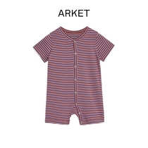 ARKET newborns pure cotton short sleeves striped one-piece clothes Harvest 2022 spring and summer new product 0846787002