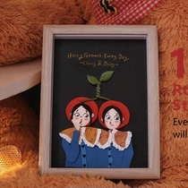 Creative soft pottery doll couple girlfriends photo custom handmade three-dimensional photo frame to send graduation friends wedding gifts