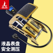 Shanghai Phoenix foot pump new high-pressure digital display Portable basketball Bicycle Electric Car General