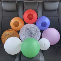 Acrylic lampshade courtyard landscape light street lamp transparent building empty pink blue green red G9 threaded round spherical waterproof cover