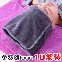 Beauty salon bag turban with adhesive velcro hair band custom lo embroidered word skin management special towel wholesale