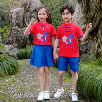 March Three childrens choral performance to serve 61 Chinas wind cheerleading team summer clothing primary school childrens class clothes kindergarten garden clothing