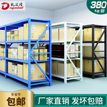 Shelf Shelf Multilayer Heavy Duty Warehousing Warehouse Floor Home Storage Shelf Delivery Rack Containing Display Iron Frame