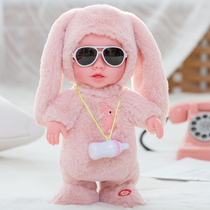 Rabbit plush toy Doll girl learn to talk Doll Talking little Ragdoll girl Repeat doll girl
