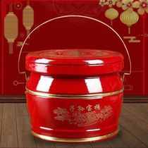 Son and Sun Bucket Dowry Wedding Supplies Daquan Egg Container for Wedding