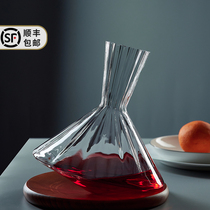 Hou Bowang home light luxury crystal glass wine set wine set wine decanter pot quick decanter